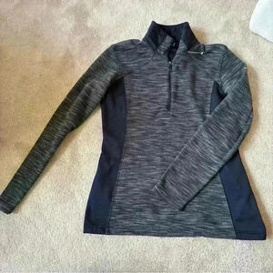 Columbia Optic Got It II 1/2 Zip Pullover Long Sleeve Womens Medium Black gray